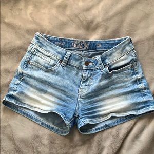 Buckle Black Jean Shorts
